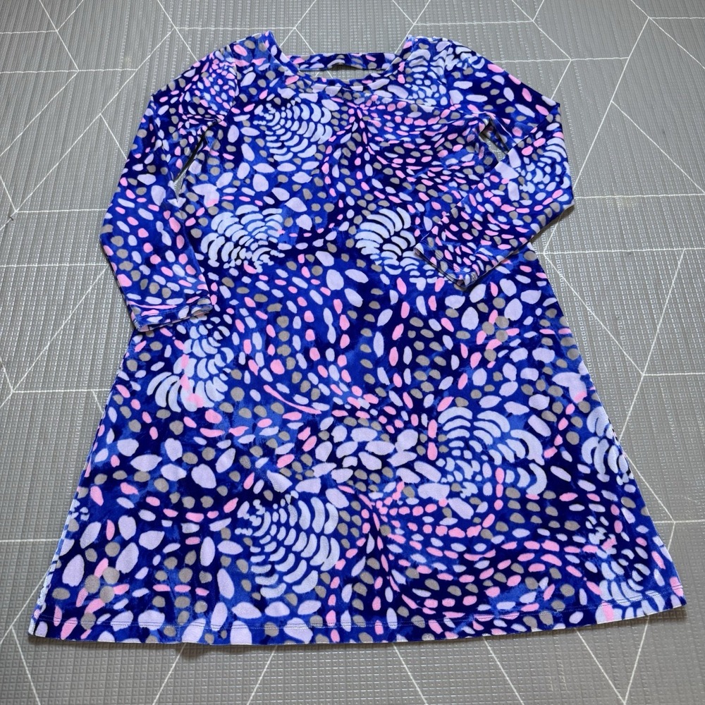 NEW Lilly Pulitzer Olive Swing Dress In Beckon Blue Sparkling Grotto S Velvet